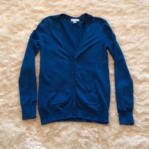 Loft, Cobalt Blue V-Neck Button-down Cardigan!